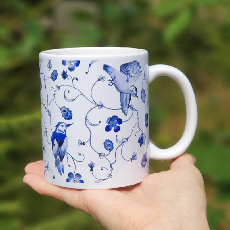 Blue Woodpecker Mug