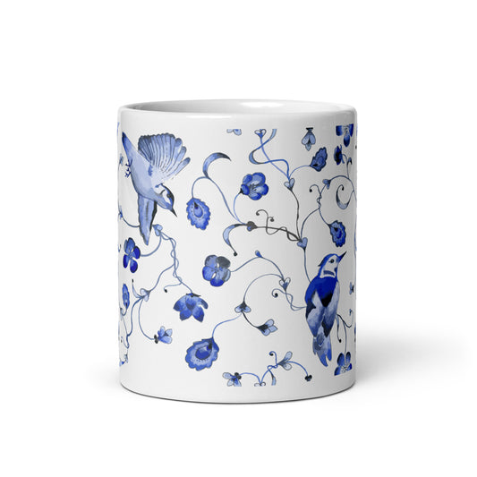 Blue Woodpecker Mug